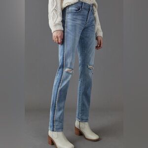 Pilcro and the letterpress Side Stripe Mid-Rise Slim Boyfriend Jeans